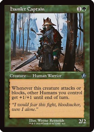 Hamlet Captain (Retro Frame) Foil (413) - Innistrad Remastered