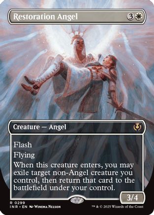 Restoration Angel (Borderless) (299) - Innistrad Remastered | Silver Goblin