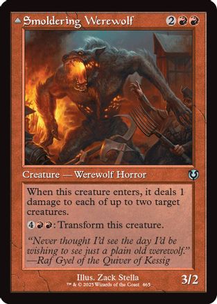 Smoldering Werewolf (Retro Frame) (465) - Innistrad Remastered