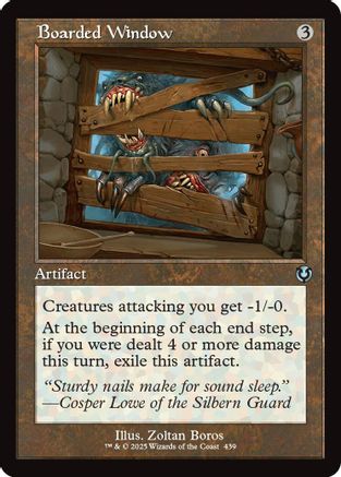 Boarded Window (Retro Frame) (INR439)  - Innistrad Remastered | Silver Goblin