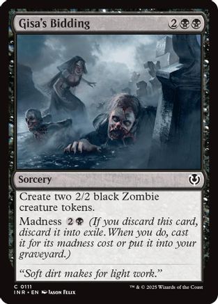 Gisa's Bidding (INR111)  - Innistrad Remastered | Silver Goblin