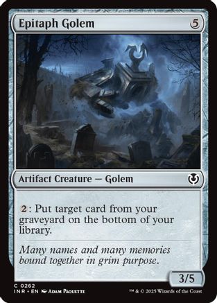 Epitaph Golem (INR262) Foil - Innistrad Remastered | Silver Goblin