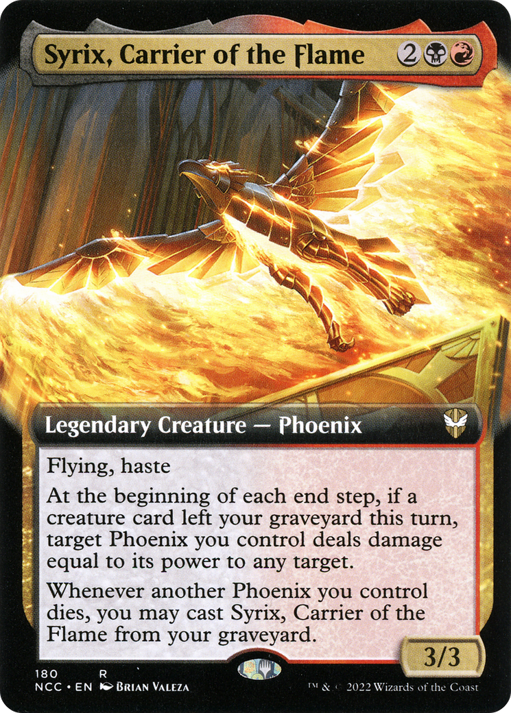 Syrix, Carrier of the Flame (Extended Art) [Streets of New Capenna Commander]