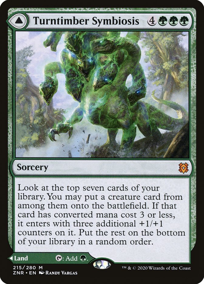Turntimber Symbiosis // Turntimber, Serpentine Wood [Zendikar Rising] Foil