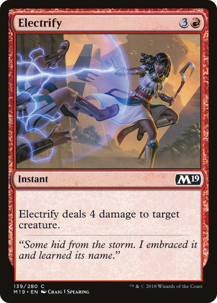 Electrify [Core Set 2019] Foil