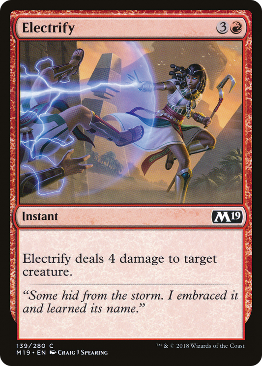 Electrify [Core Set 2019] Foil