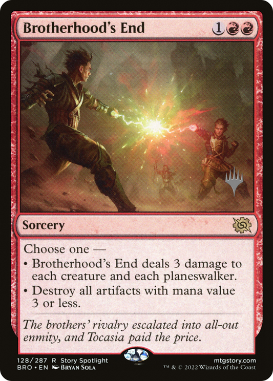 Brotherhood's End (Promo Pack) [The Brothers' War Promos] Foil