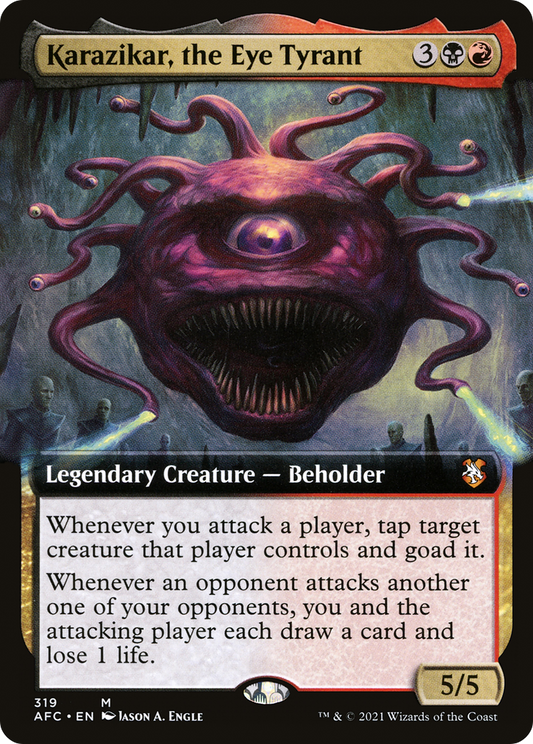 Karazikar, the Eye Tyrant (Extended Art) [Dungeons & Dragons: Adventures in the Forgotten Realms Commander]