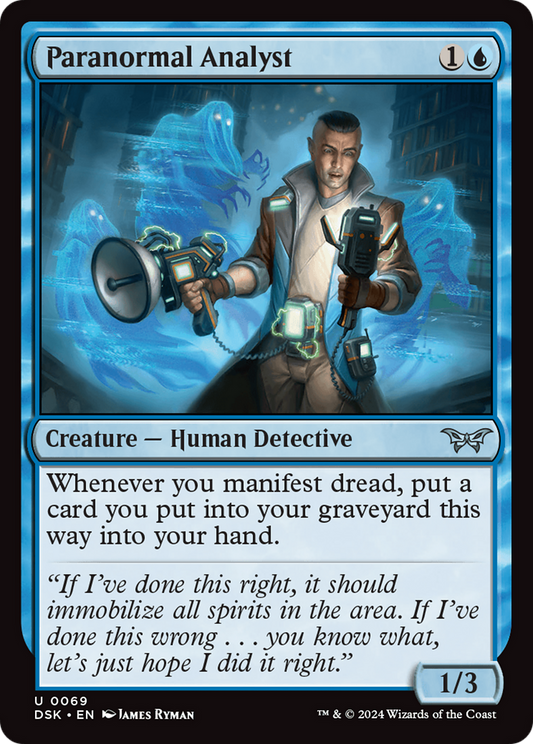 Paranormal Analyst [Duskmourn: House of Horror] Foil