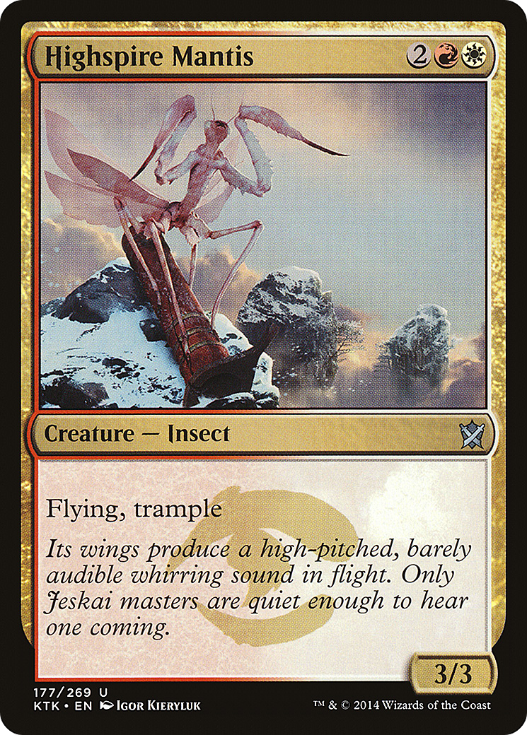 Highspire Mantis [Khans of Tarkir] | Silver Goblin