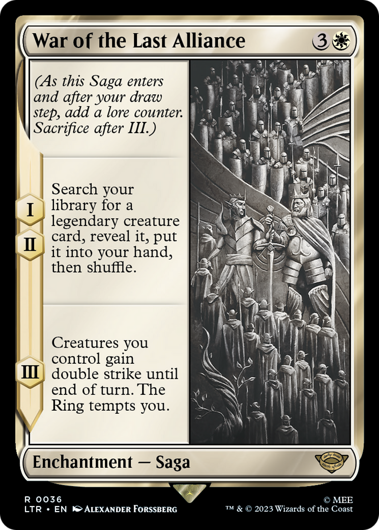 War of the Last Alliance [The Lord of the Rings: Tales of Middle-Earth] Foil