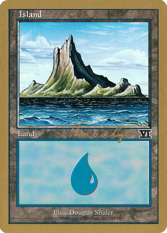 Island (tvdl335) (Tom van de Logt) [World Championship Decks 2000] | Silver Goblin