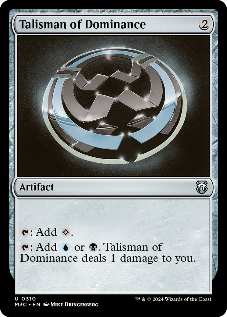Talisman of Dominance (Ripple Foil) [Modern Horizons 3 Commander] | Silver Goblin
