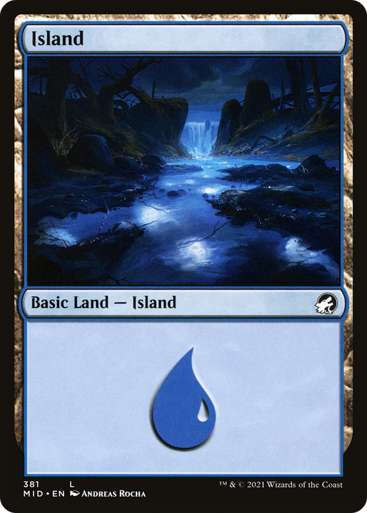 Island (381) [Innistrad: Midnight Hunt] Foil