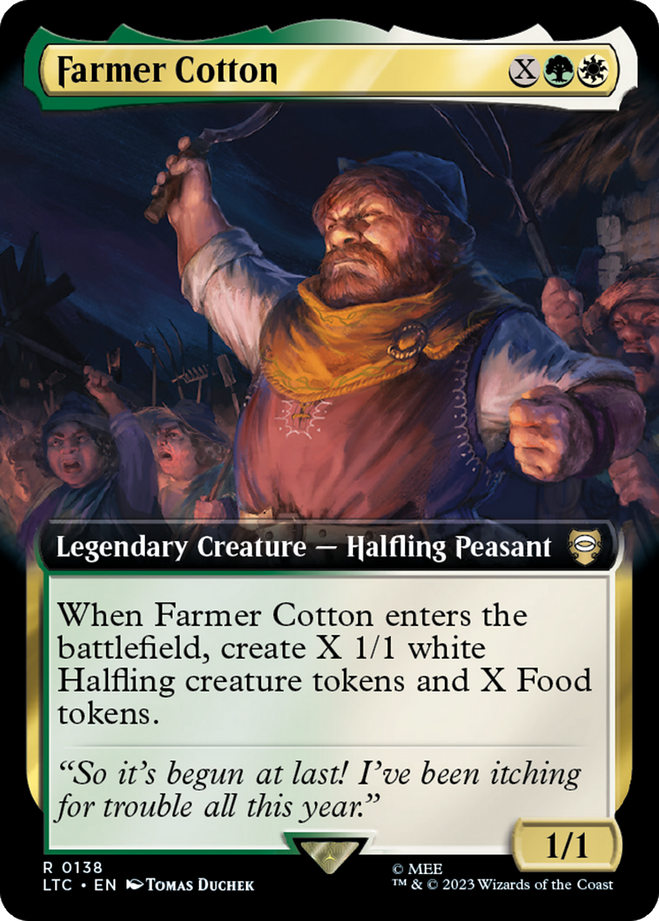 Farmer Cotton (Extended Art) [The Lord of the Rings: Tales of Middle-Earth Commander] | Silver Goblin