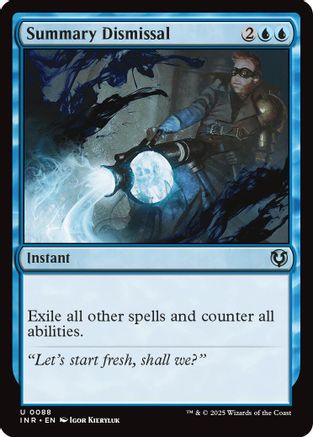 Summary Dismissal (INR088) Foil - Innistrad Remastered | Silver Goblin