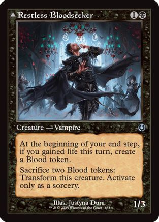 Restless Bloodseeker // Bloodsoaked Reveler (Retro Frame) [Innistrad Remastered] | Silver Goblin