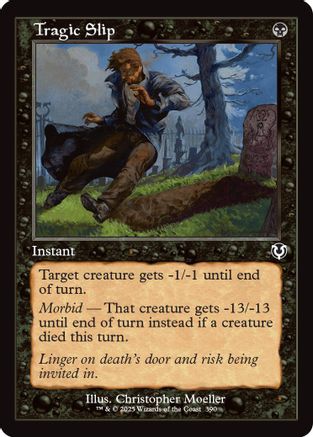 Tragic Slip (Retro Frame) Foil (390) - Innistrad Remastered