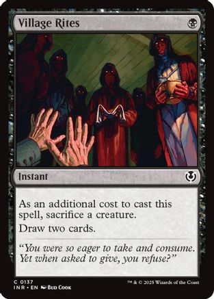 Village Rites (INR137) Foil - Innistrad Remastered | Silver Goblin