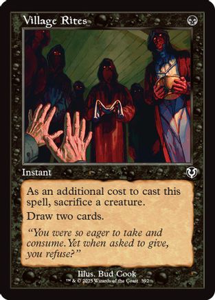 Village Rites (Retro Frame) Foil (392) - Innistrad Remastered | Silver Goblin