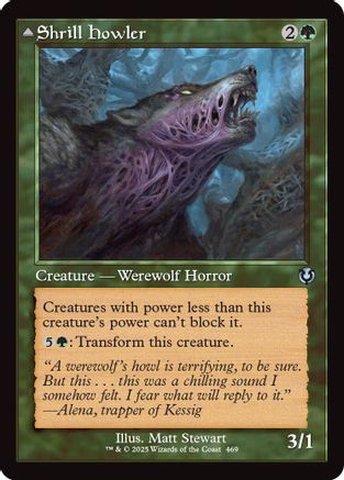 Shrill Howler (Retro Frame) Foil (469) - Innistrad Remastered