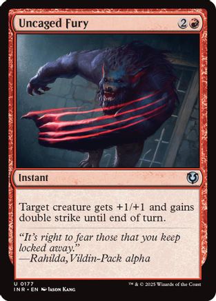 Uncaged Fury (INR177) Foil - Innistrad Remastered | Silver Goblin