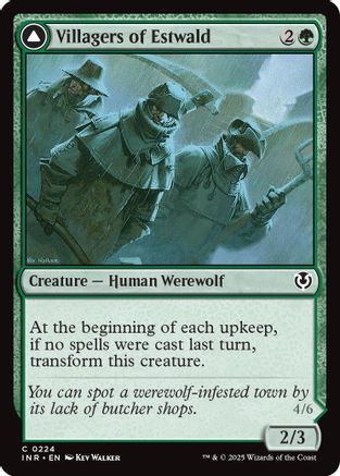 Villagers of Estwald // Howlpack of Estwald [Innistrad Remastered] | Silver Goblin