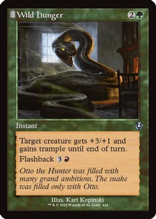 Wild Hunger (Retro Frame) (424) - Innistrad Remastered | Silver Goblin