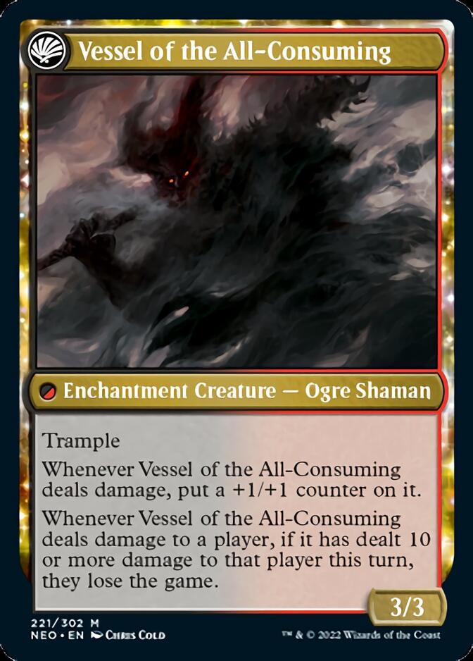 Hidetsugu Consumes All // Vessel of the All-Consuming [Kamigawa: Neon Dynasty] Foil