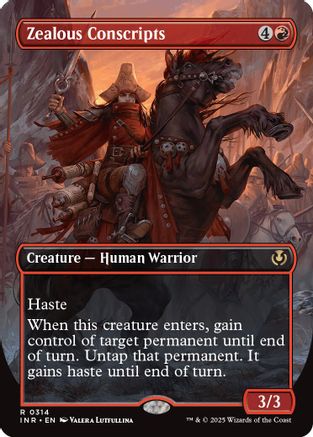 Zealous Conscripts (Borderless) Foil (314) - Innistrad Remastered