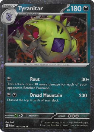Tyranitar - 135/193 (Cosmo Foil) (135) Holofoil - Miscellaneous Cards & Products