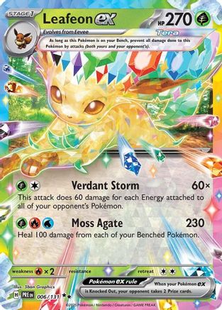 Leafeon ex (006/131) [Scarlet & Violet: Prismatic Evolutions] | Silver Goblin