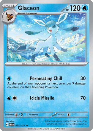 Glaceon (25) Holofoil - SV Prismatic Evolutions