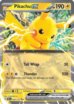 Pikachu ex (28) Holofoil - Prismatic Evolutions