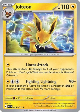 Jolteon (29) Reverse Holofoil - Prismatic Evolutions