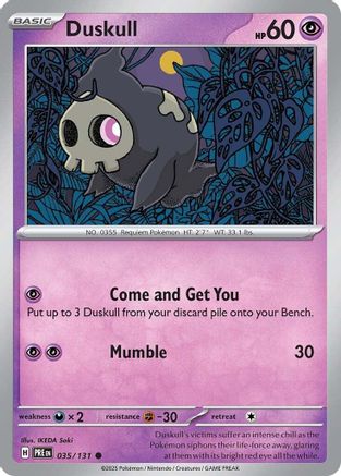 Duskull (35) Reverse Holofoil - Prismatic Evolutions