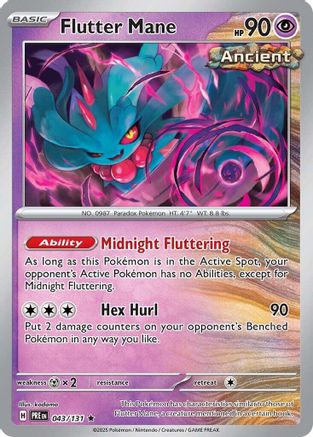 Flutter Mane (43) Reverse Holofoil - Prismatic Evolutions