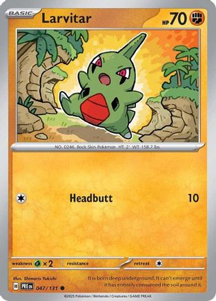 Larvitar (047/131) [Scarlet & Violet: Prismatic Evolutions] | Silver Goblin