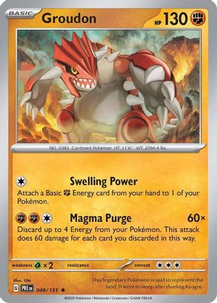 Groudon (49) Holofoil - Prismatic Evolutions