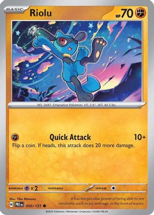 Riolu (50) Reverse Holofoil - Prismatic Evolutions