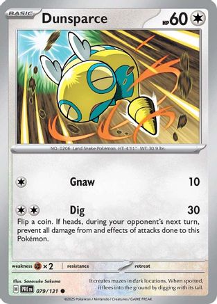 Dunsparce (079/131) [Scarlet & Violet: Prismatic Evolutions] | Silver Goblin