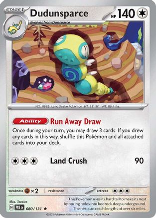 Dudunsparce (080/131) [Scarlet & Violet: Prismatic Evolutions] | Silver Goblin