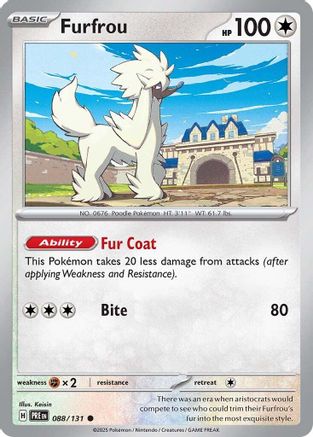 Furfrou (88) Reverse Holofoil - Prismatic Evolutions