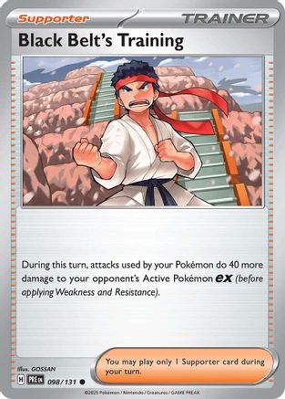 Black Belt's Training (098/131) [Scarlet & Violet: Prismatic Evolutions] | Silver Goblin