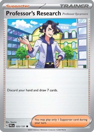 Professor's Research [Professor Sycamore] (125) Reverse Holofoil - Prismatic Evolutions