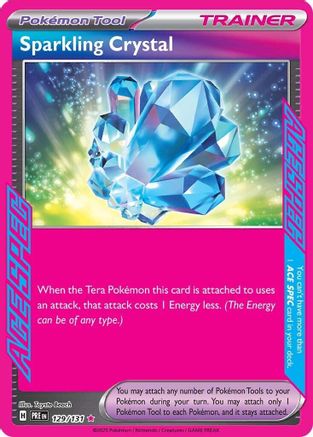 Sparkling Crystal (129/131) [Scarlet & Violet: Prismatic Evolutions] | Silver Goblin