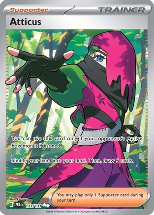 Atticus (133/131) [Scarlet & Violet: Prismatic Evolutions] | Silver Goblin