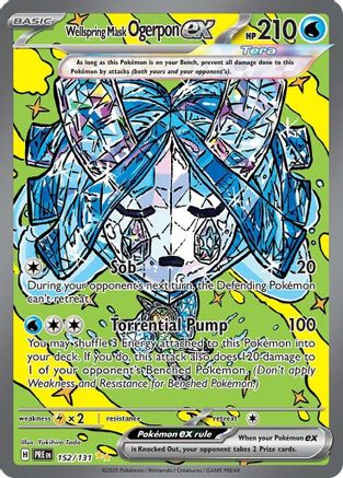 Wellspring Mask Ogerpon ex (152/131) [Scarlet & Violet: Prismatic Evolutions] | Silver Goblin