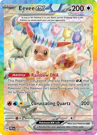 Eevee ex (167/131) [Scarlet & Violet: Prismatic Evolutions] | Silver Goblin