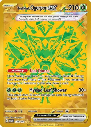 Teal Mask Ogerpon ex (177/131) [Scarlet & Violet: Prismatic Evolutions] | Silver Goblin